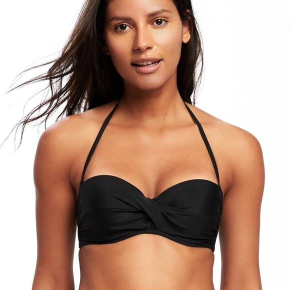 Old Navy Other - Old Navy Twist-Front Bandeau Bikini Top